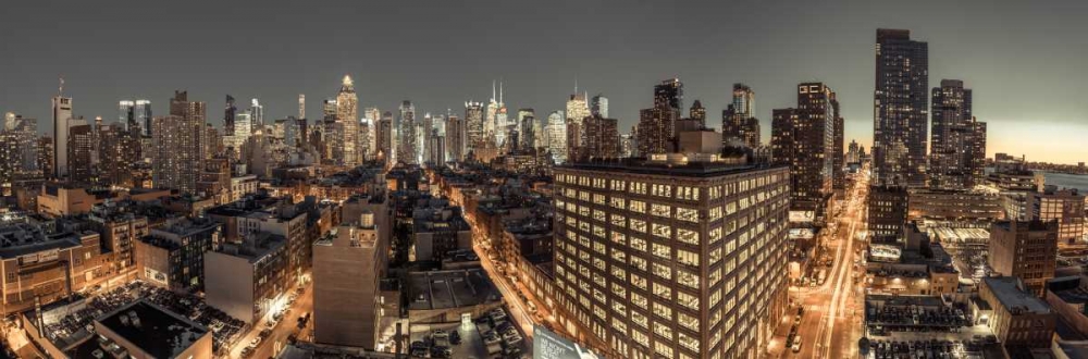 Lower Manhattan cityscape, New York art print by Assaf Frank for $57.95 CAD