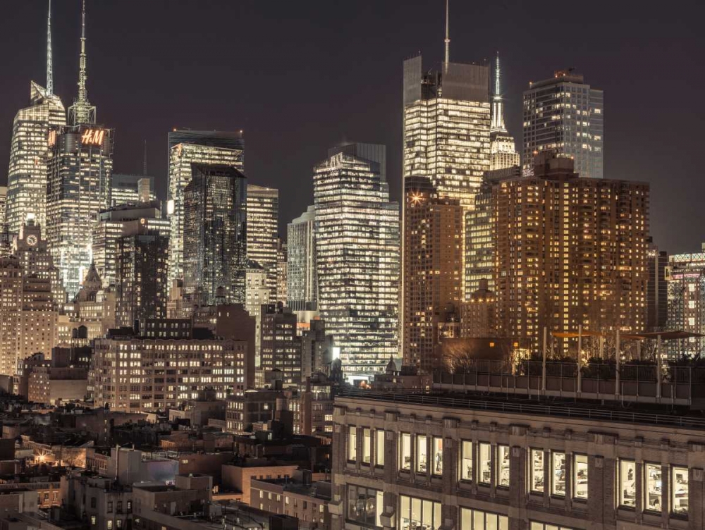 Lower Manhattan cityscape, New York art print by Assaf Frank for $57.95 CAD