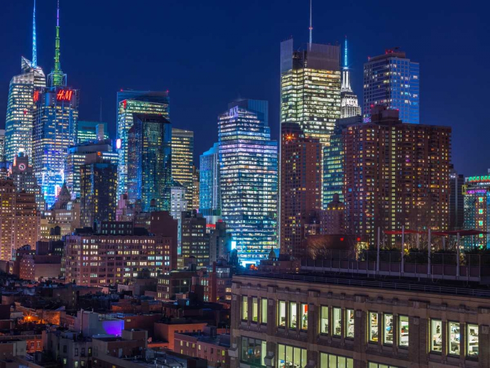 Lower Manhattan cityscape, New York art print by Assaf Frank for $57.95 CAD