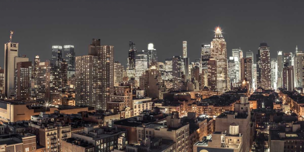 Lower Manhattan cityscape, New York art print by Assaf Frank for $57.95 CAD