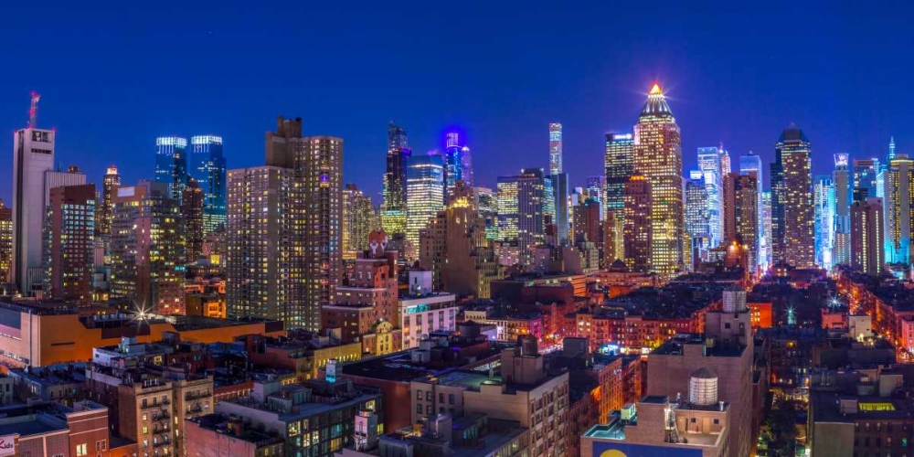 Lower Manhattan cityscape, New York art print by Assaf Frank for $57.95 CAD