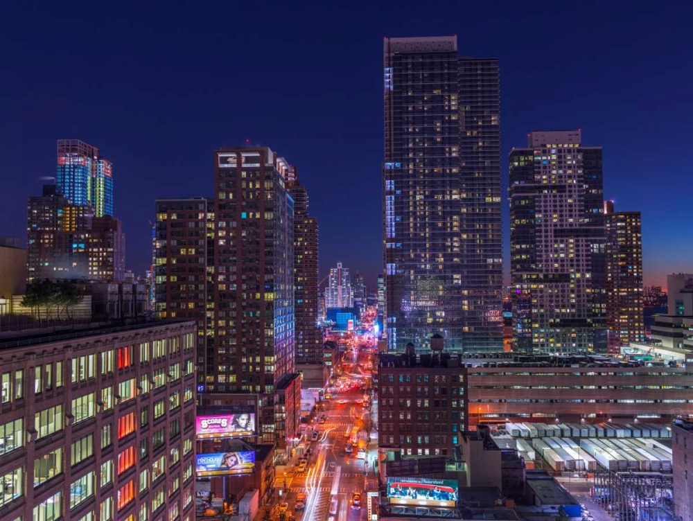 Lower Manhattan cityscape, New York art print by Assaf Frank for $57.95 CAD