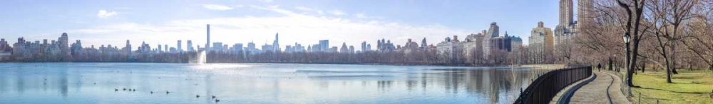Panoramic view of Lower Manhattan skyline from Central park, New York art print by Assaf Frank for $57.95 CAD