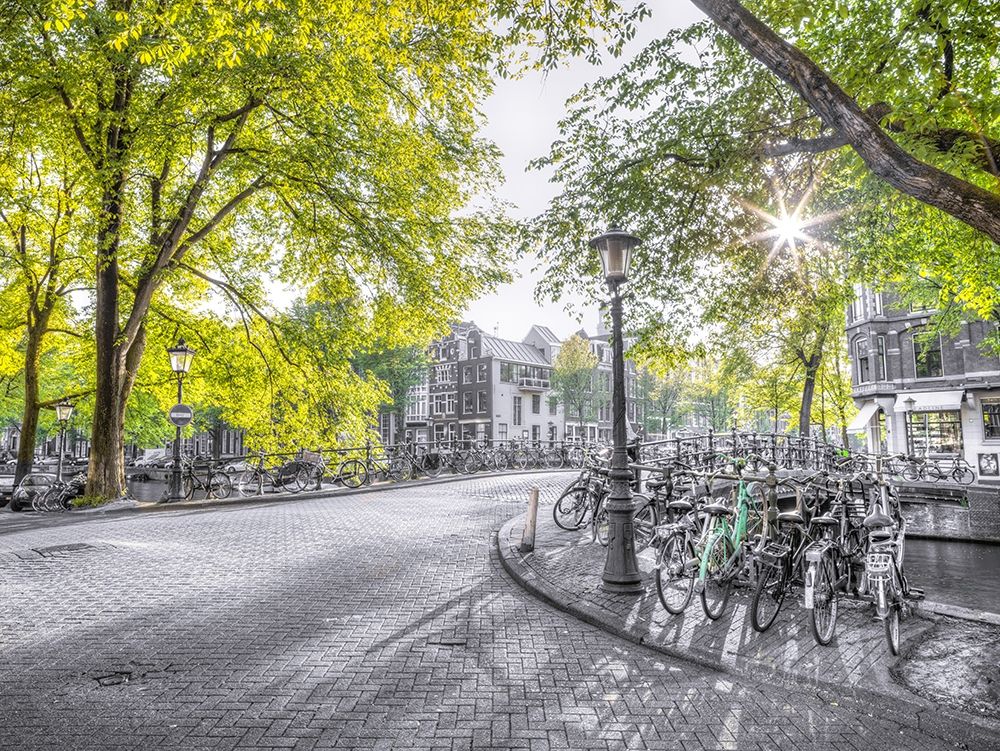 Amsterdam city street art print by Assaf Frank for $57.95 CAD