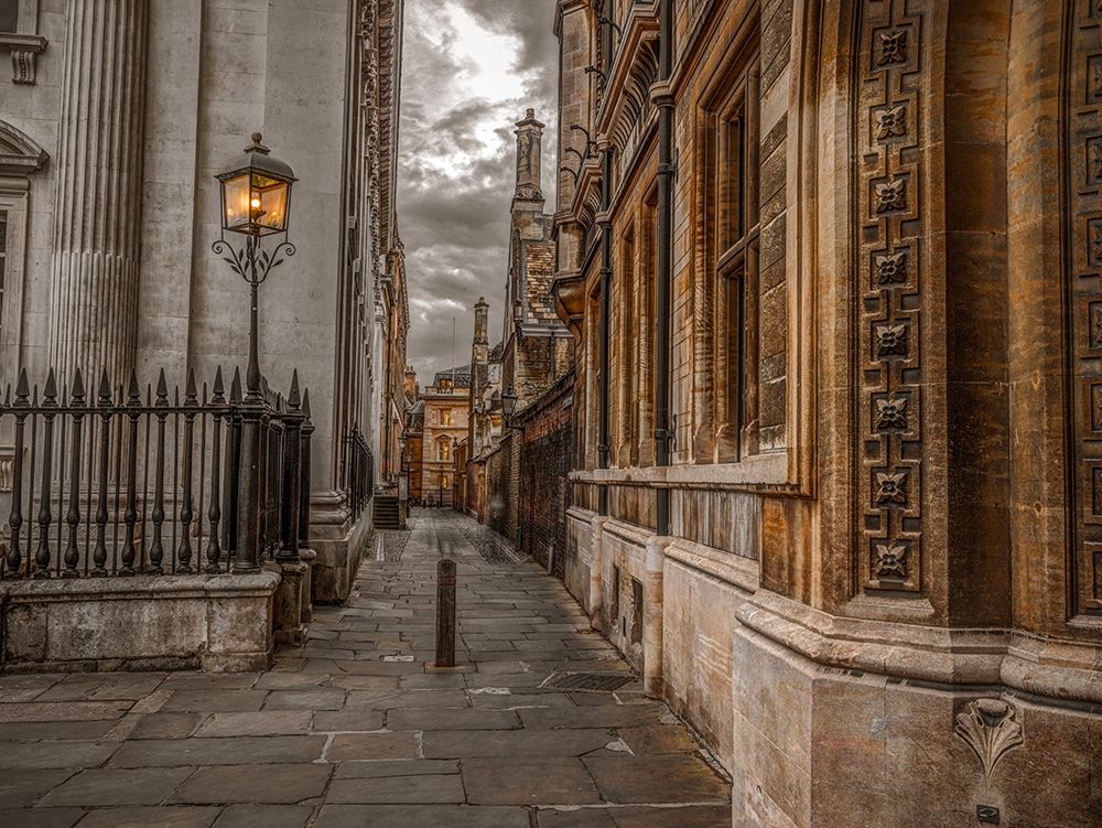 Narrow lane in Cambridge art print by Assaf Frank for $57.95 CAD