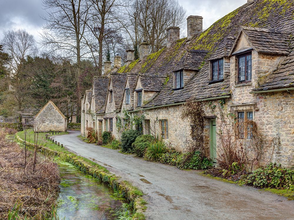 Old cottage in Bibury, Cotswold, UK art print by Assaf Frank for $57.95 CAD