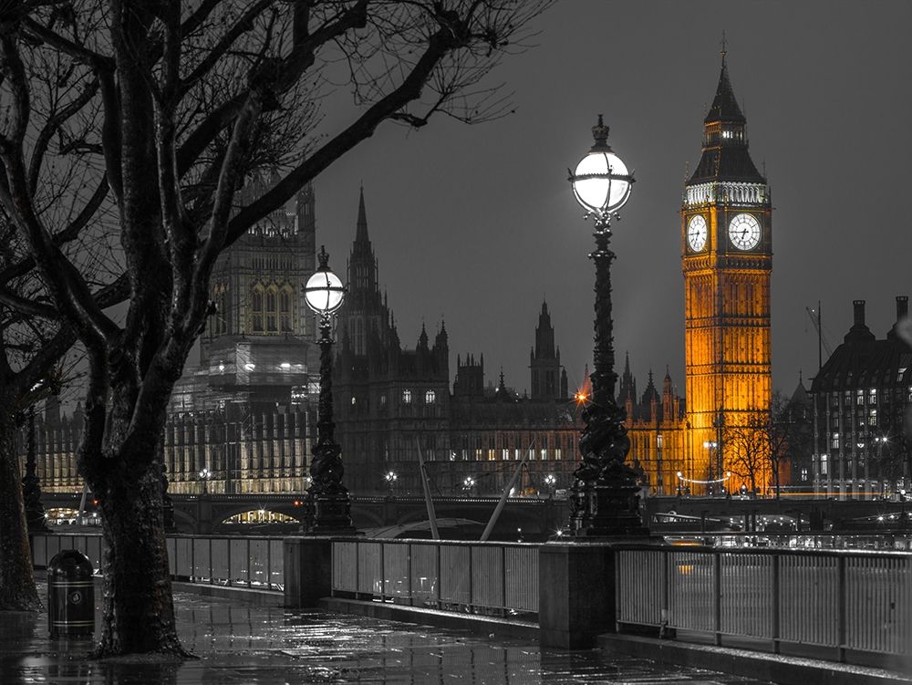London cityscape in evening art print by Assaf Frank for $57.95 CAD