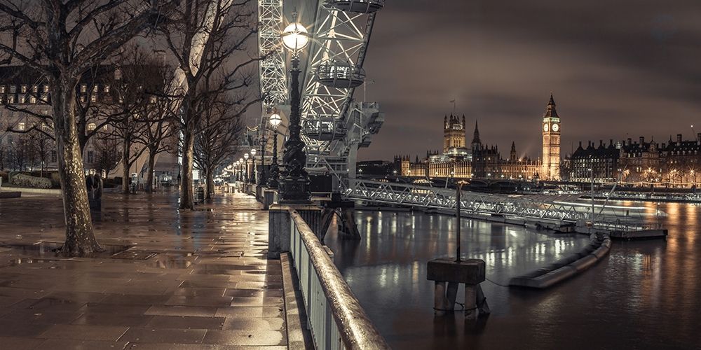 London cityscape in evening art print by Assaf Frank for $57.95 CAD