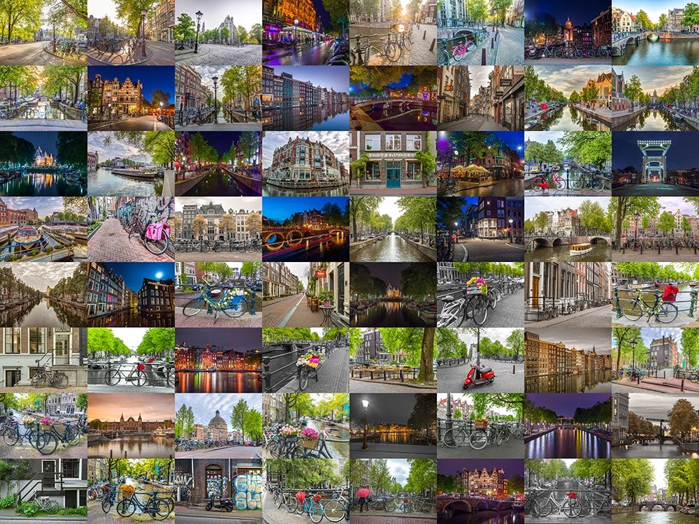 Collage of Amsterdam art print by Assaf Frank for $57.95 CAD