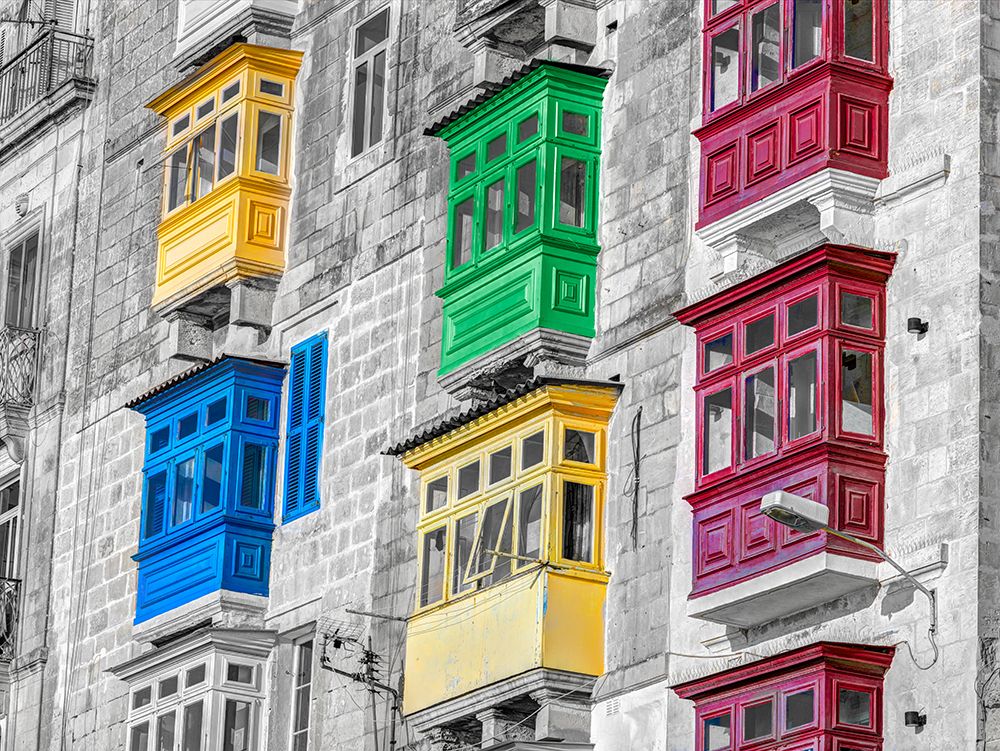 Traditional maltese building in Valletta, Malta art print by Assaf Frank for $57.95 CAD