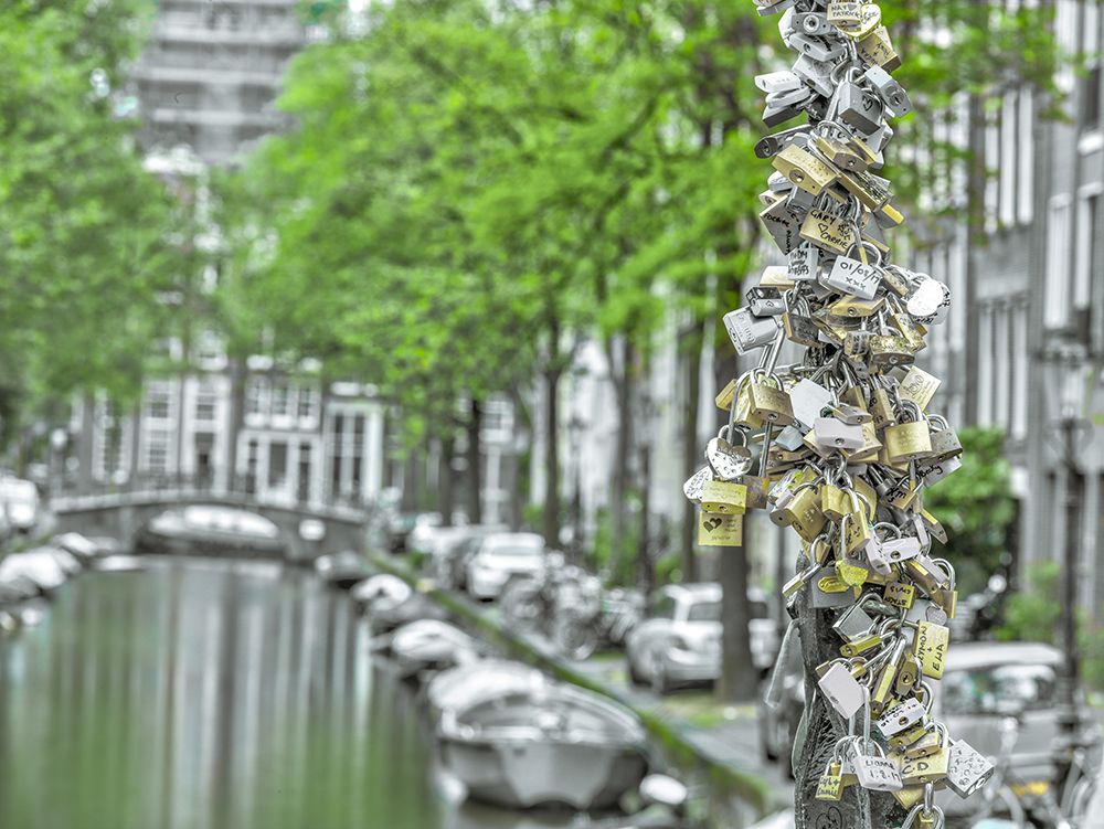 Love Locks Bridge, Amsterdam art print by Assaf Frank for $57.95 CAD