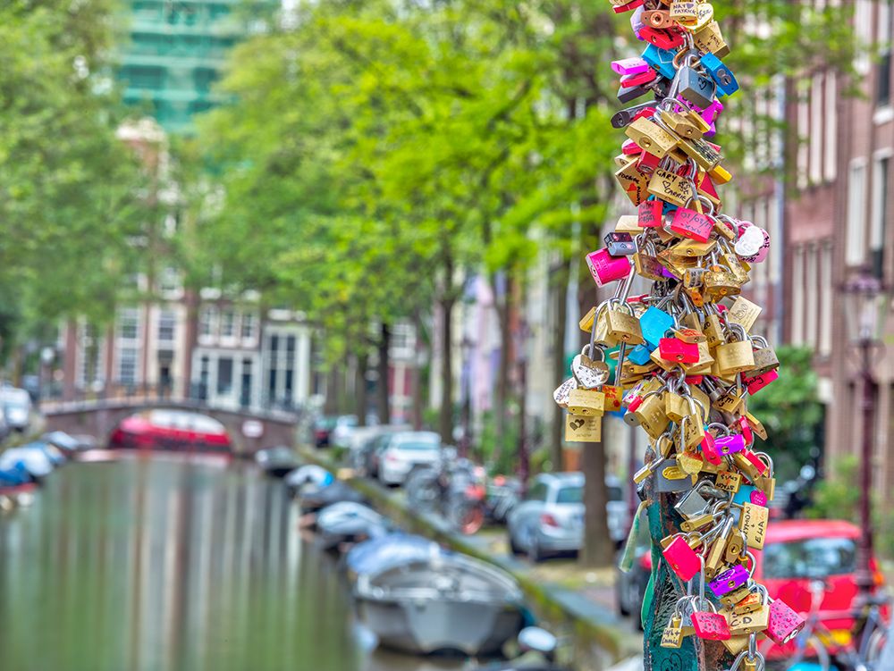 Love Locks Bridge, Amsterdam art print by Assaf Frank for $57.95 CAD