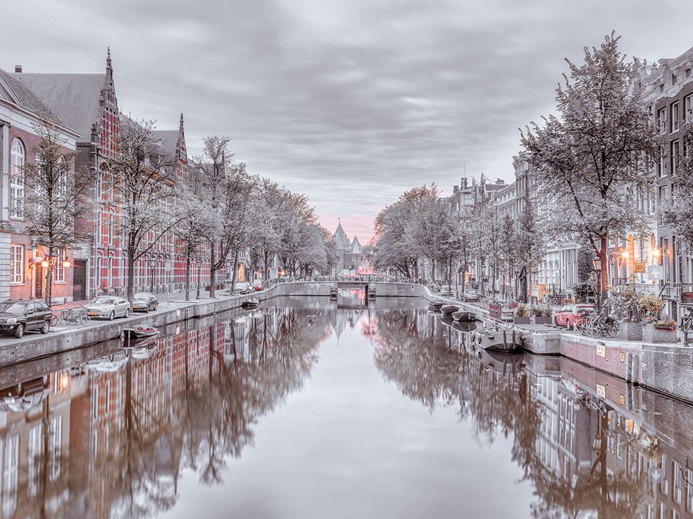 Amsterdam canal art print by Assaf Frank for $57.95 CAD