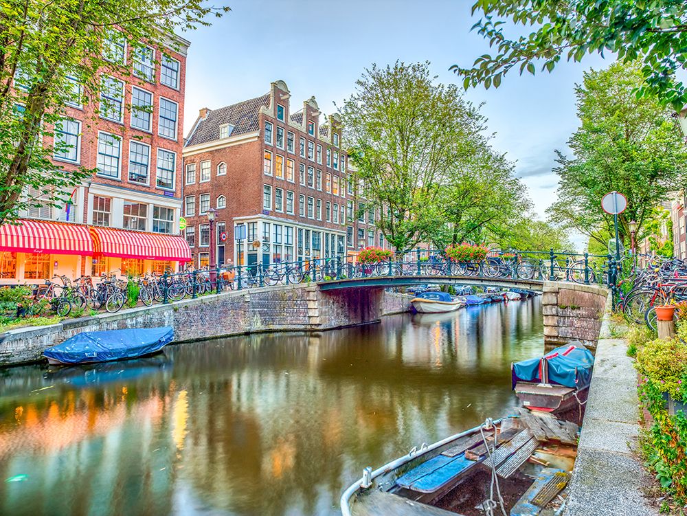 Canal through-city art print by Assaf Frank for $57.95 CAD