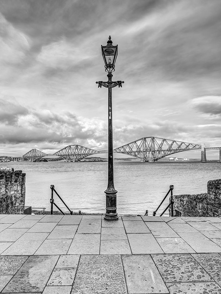 Forth Rail Bridge and lamp post, Scotland, FTBR-1812 art print by Assaf Frank for $57.95 CAD