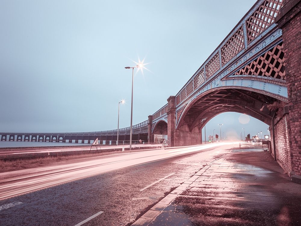Strip Lights on road of Dundee, Scotland,FTBR 1857 art print by Assaf Frank for $57.95 CAD