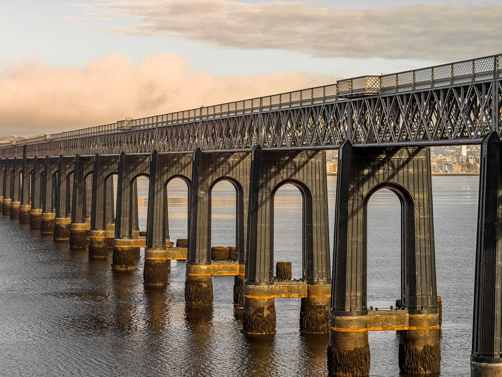 Tay Rail Bridge, Dundee, Scotland art print by Assaf Frank for $57.95 CAD