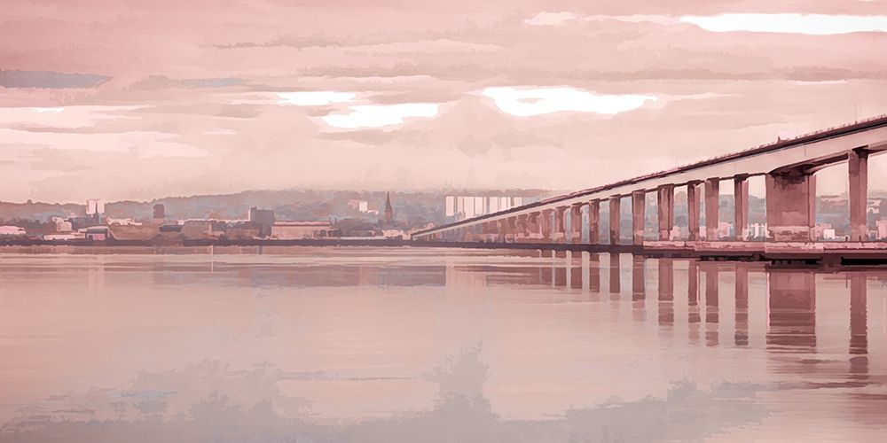 Tay Road Bridge over river Tay-Dundee-Scotland art print by Assaf Frank for $57.95 CAD
