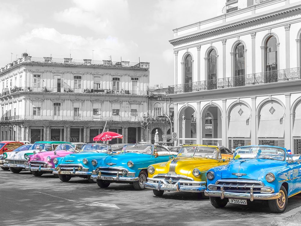 Vintage cars in Havava art print by Assaf Frank for $57.95 CAD