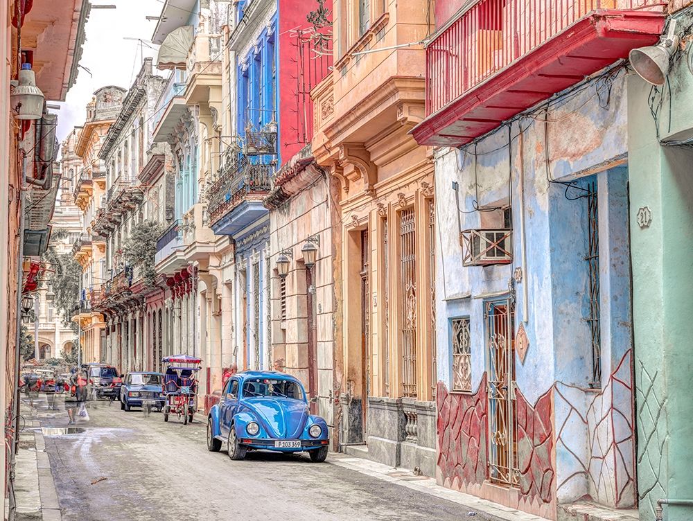 Vintage car on street of Havana, Cuba art print by Assaf Frank for $57.95 CAD