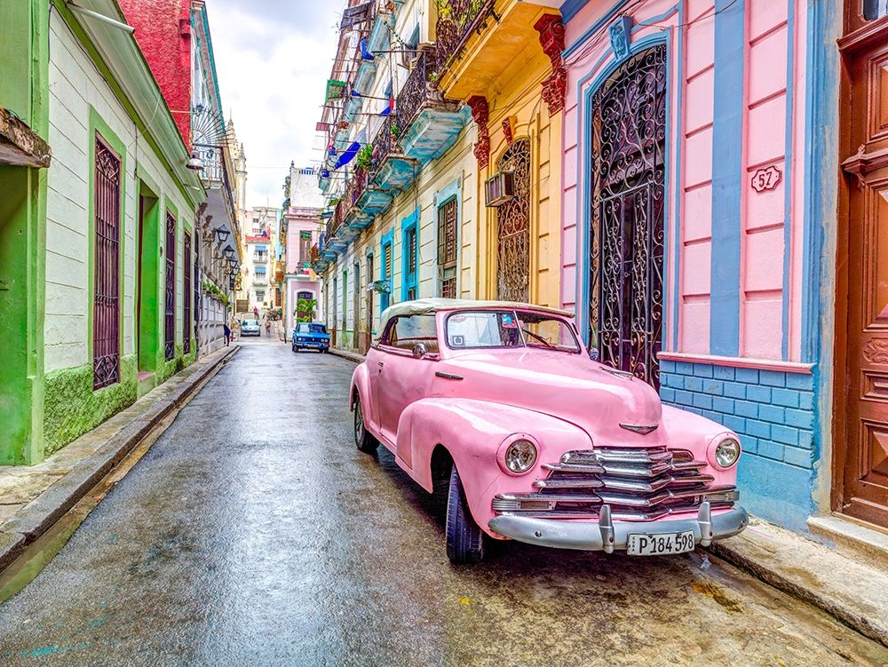 Vintage car in Havana art print by Assaf Frank for $57.95 CAD