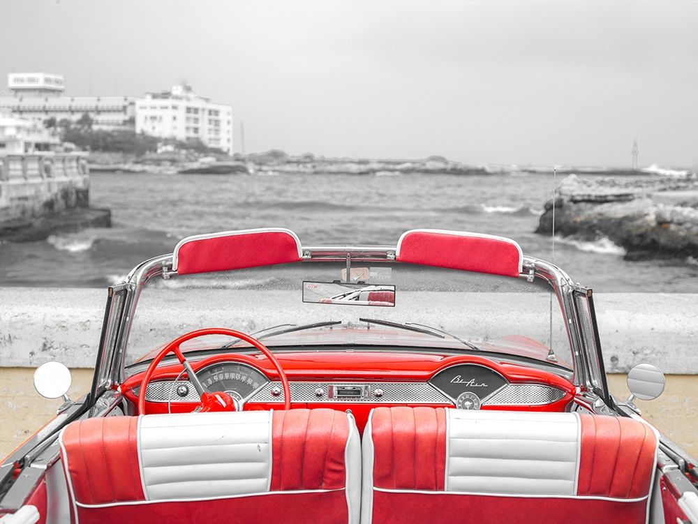 Vintage car near the beach in Cuba art print by Assaf Frank for $57.95 CAD