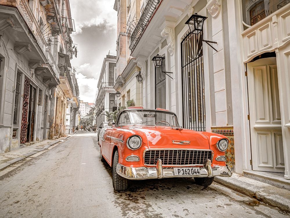 Vintage car on street of Havana-Cuba art print by Assaf Frank for $57.95 CAD