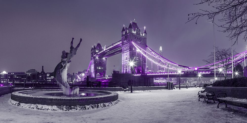 Dolphin fountain -London art print by Assaf Frank for $57.95 CAD
