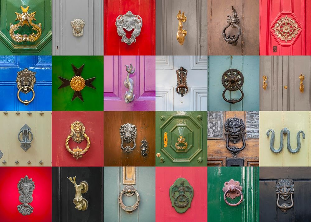 Doorknobs collage art print by Assaf Frank for $57.95 CAD