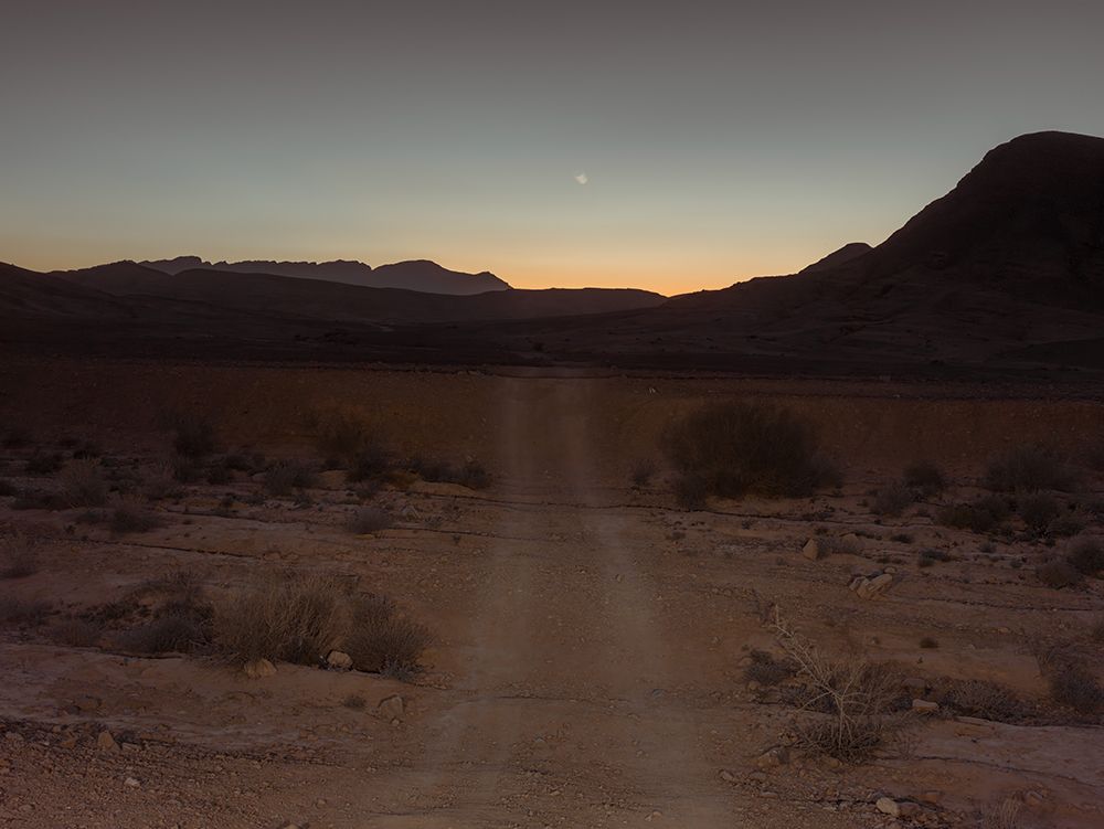 Road through desert at night art print by Assaf Frank for $57.95 CAD