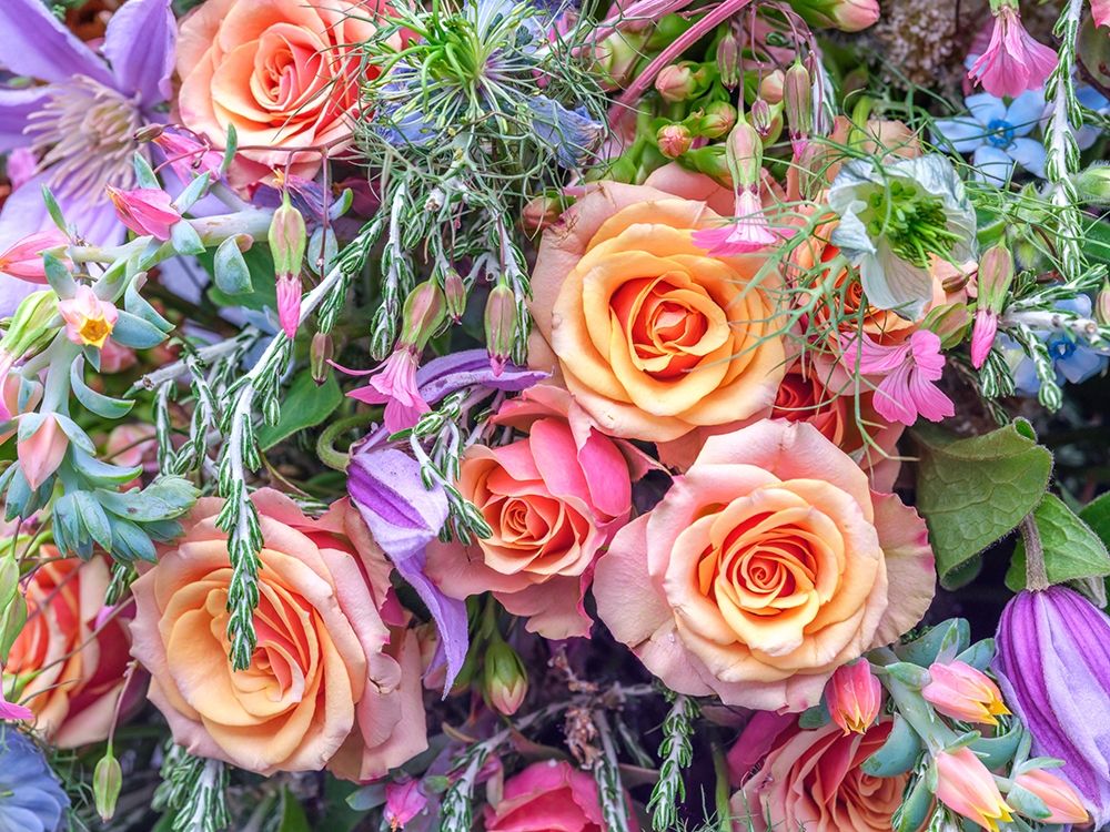 Roses and mixed flowers art print by Assaf Frank for $57.95 CAD