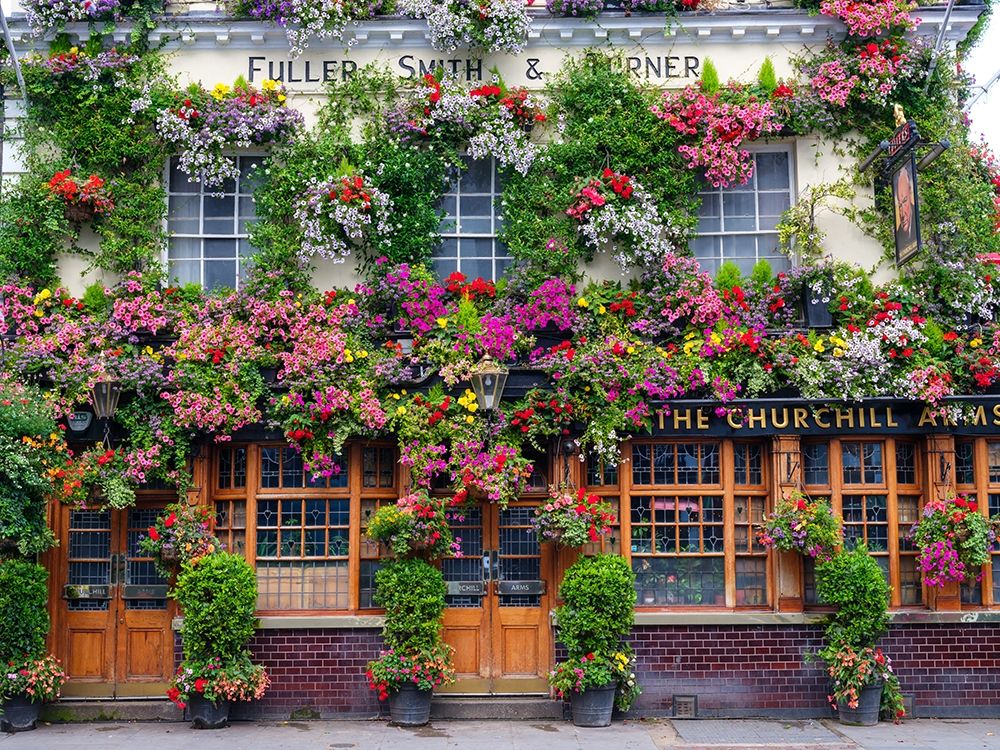 The Churchill Arms pub-London art print by Assaf Frank for $57.95 CAD