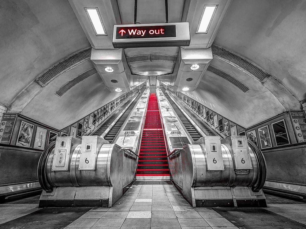 Escalators-London Underground art print by Assaf Frank for $57.95 CAD