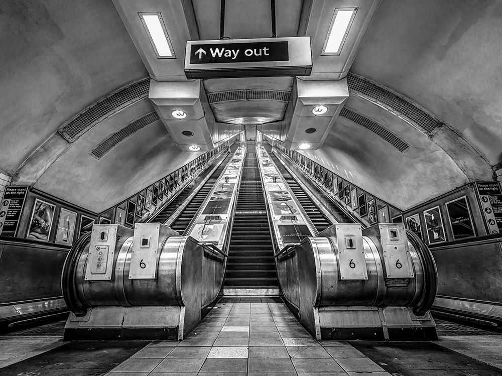 Escalators-London Underground art print by Assaf Frank for $57.95 CAD