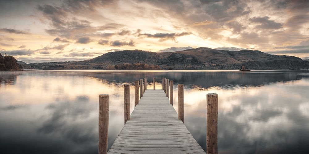 Derwentwater pier, lake district art print by Assaf Frank for $57.95 CAD