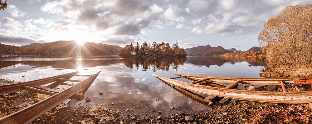 Derwent island at sunrise, Derwentwater art print by Assaf Frank for $57.95 CAD
