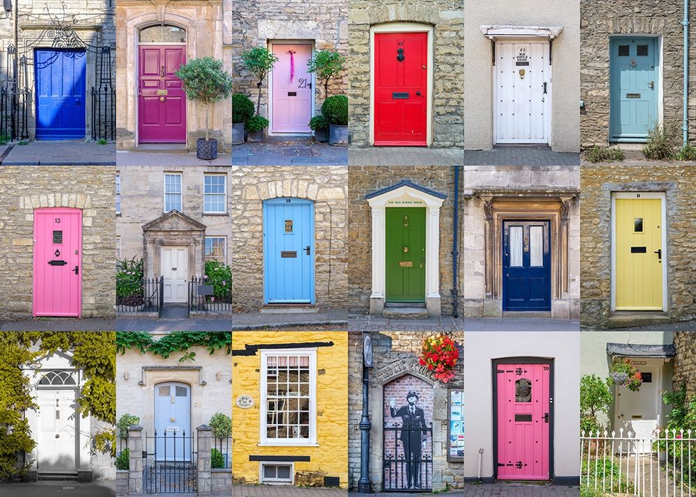 Collage of old doors art print by Assaf Frank for $57.95 CAD