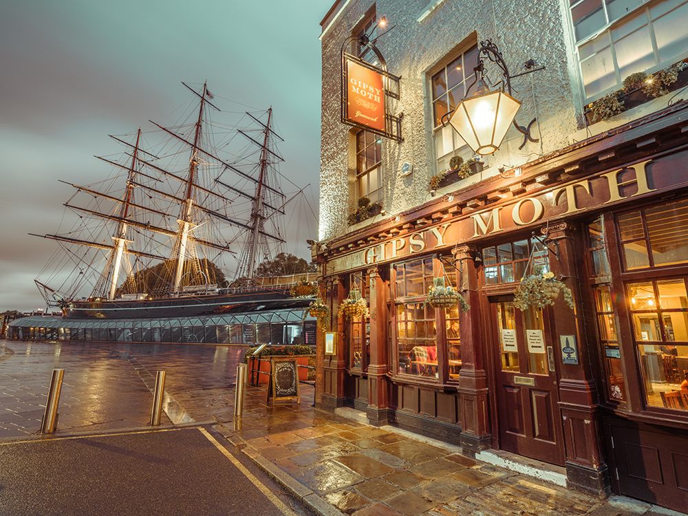 Cutty Sark and the Gipsy Moth pub art print by Assaf Frank for $57.95 CAD
