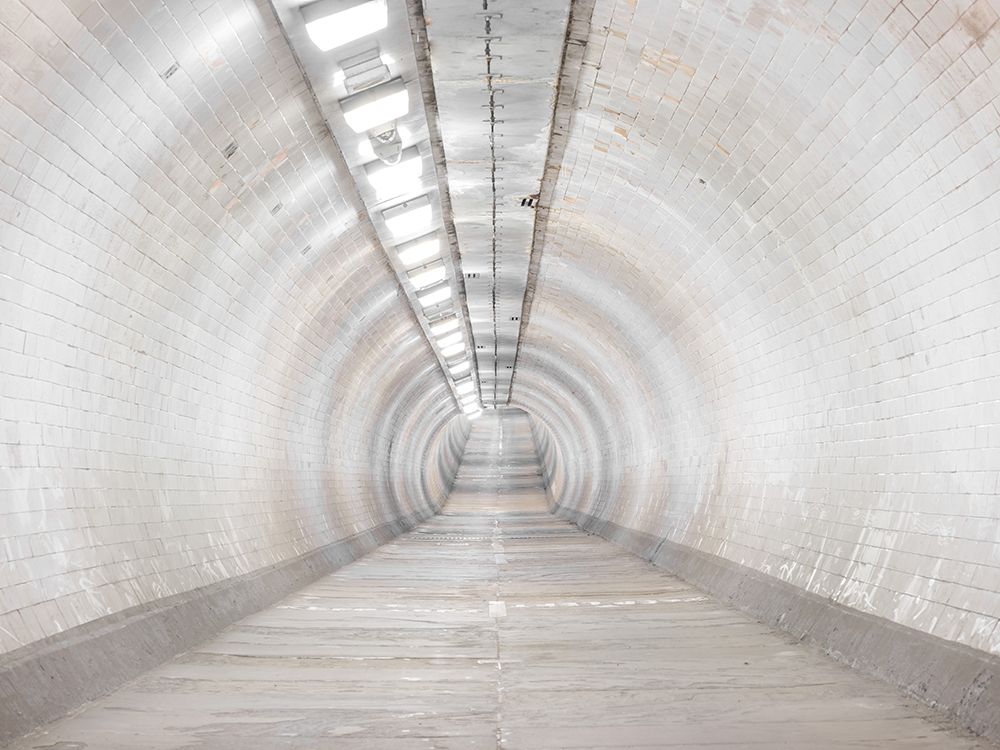 Walkway tunnel in London art print by Assaf Frank for $57.95 CAD