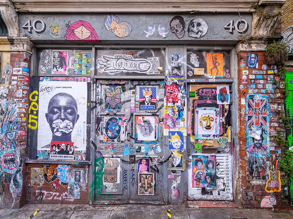 Graffiti, Brick Lane, London art print by Assaf Frank for $57.95 CAD