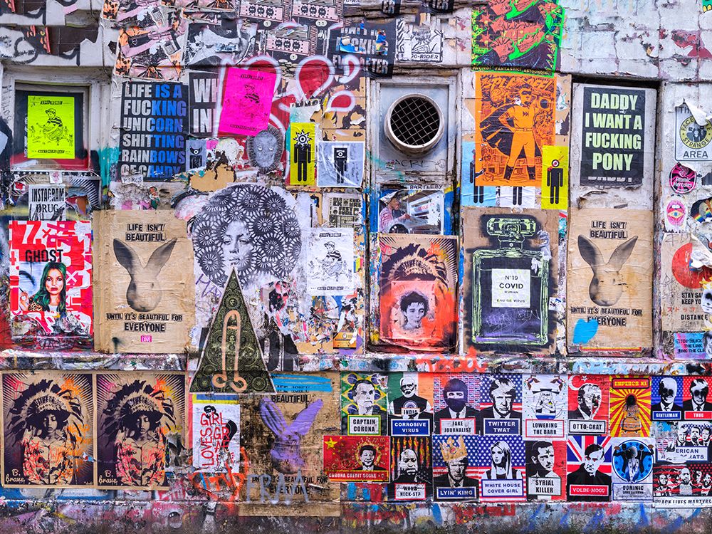 Graffiti, Brick Lane, London art print by Assaf Frank for $57.95 CAD