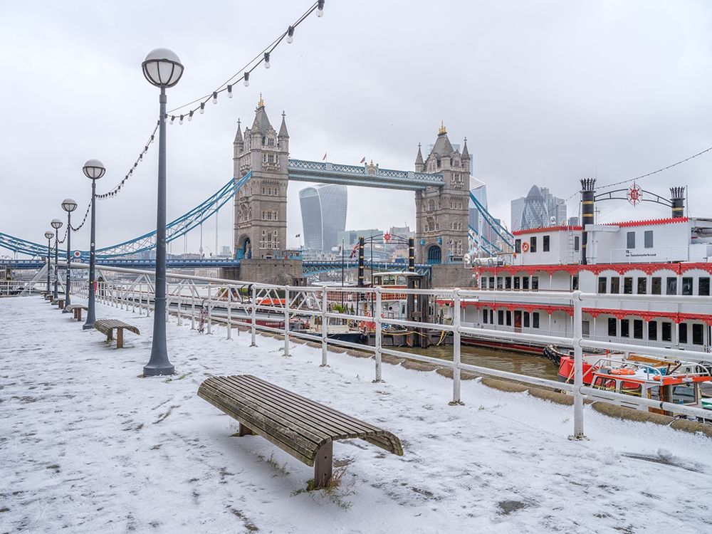 London in winter art print by Assaf Frank for $57.95 CAD
