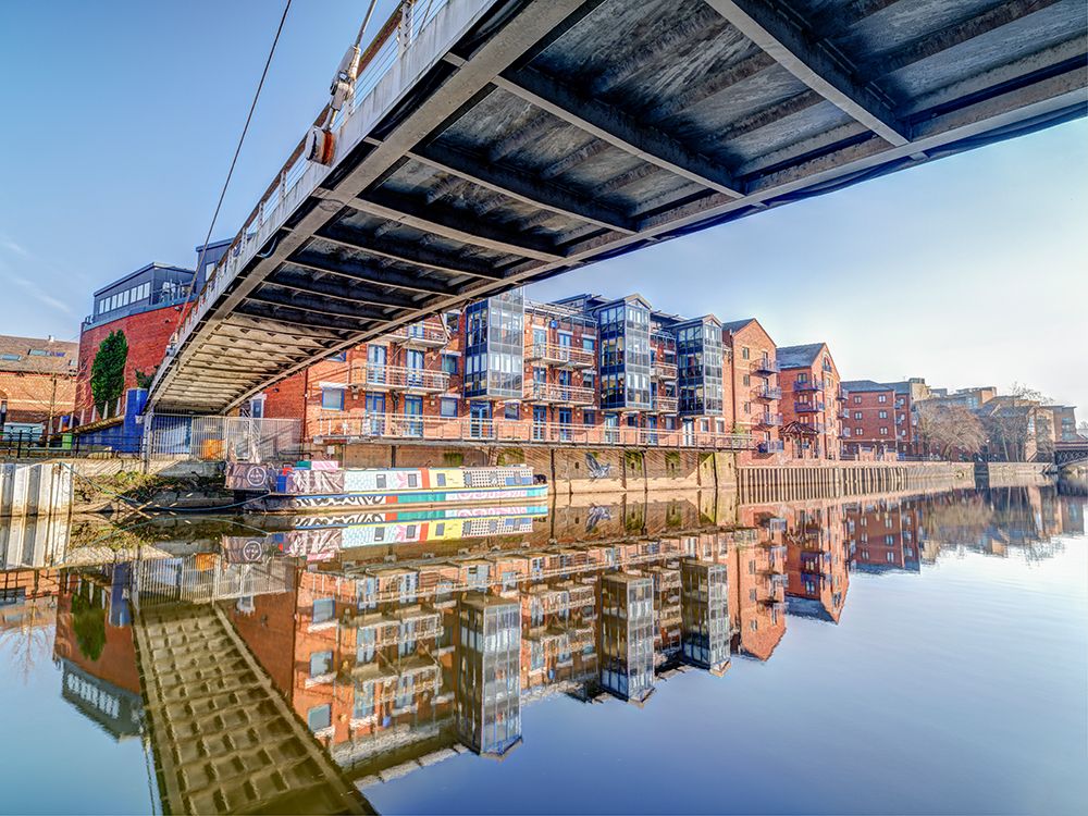 Canal reflections, Leeds art print by Assaf Frank for $57.95 CAD