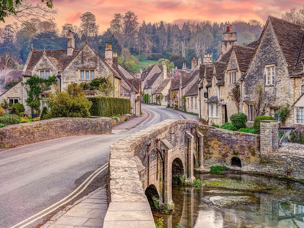 Stone cottages-Castle Combe art print by Assaf Frank for $57.95 CAD