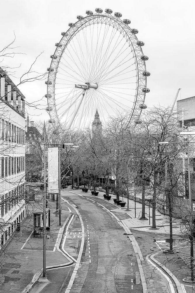 London Eye in black and white art print by Assaf Frank for $57.95 CAD