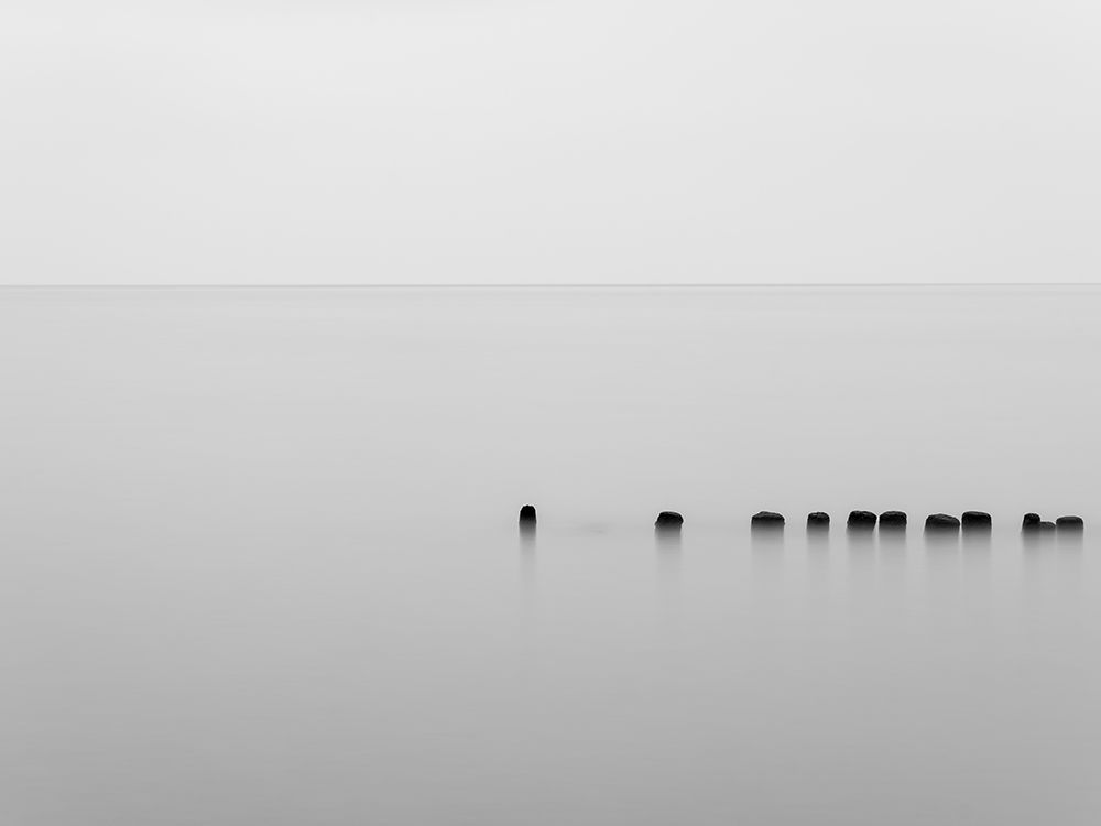 Groynes in ocean water, Walberswick, Southwold art print by Assaf Frank for $57.95 CAD