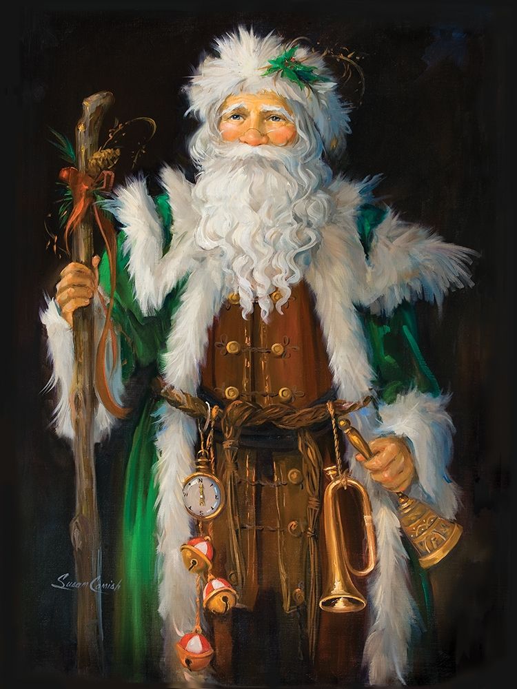 Mountainland Santa art print by Susan Comish for $57.95 CAD