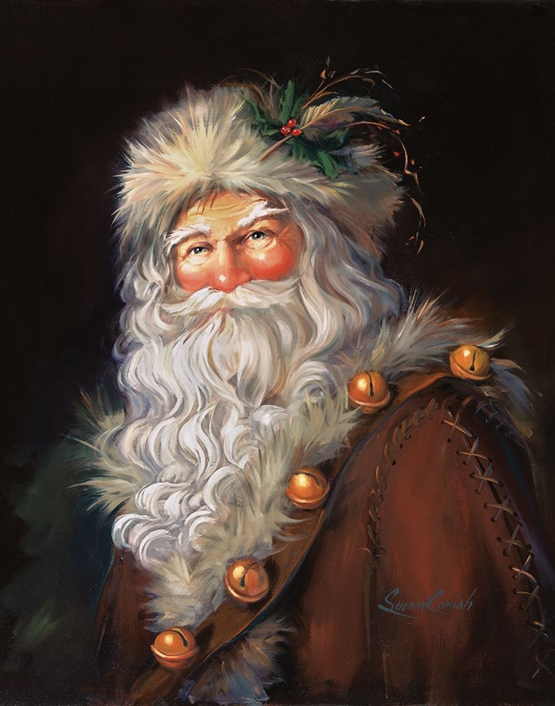 Woodland Santa art print by Susan Comish for $57.95 CAD
