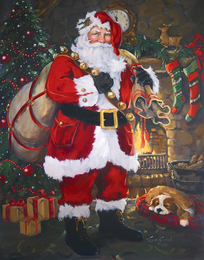 Christmas At The Cabin art print by Susan Comish for $57.95 CAD