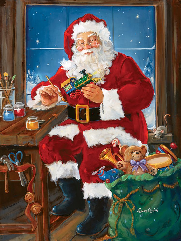 Santas Workshop art print by Susan Comish for $57.95 CAD